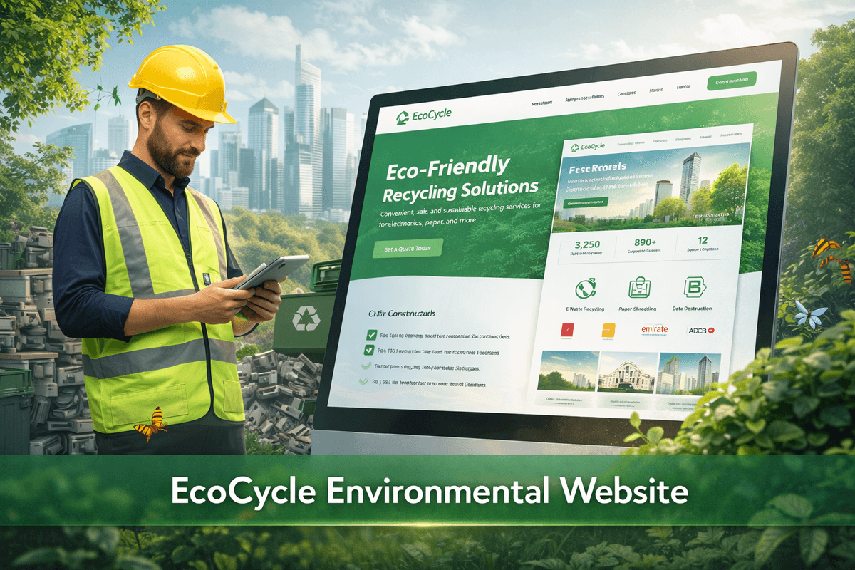 EcoCycle Environmental Website project image