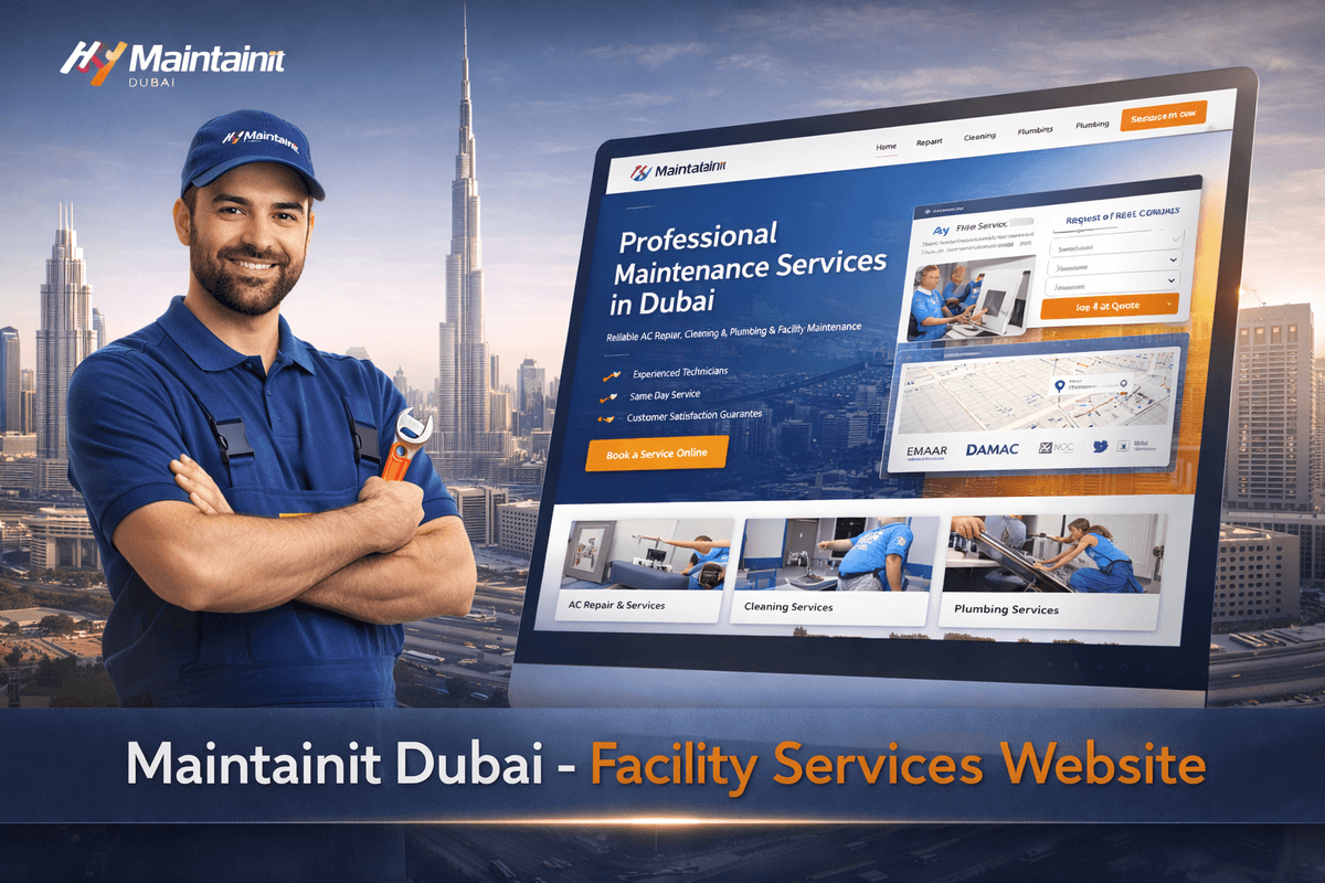 Maintainit Dubai – Facility Services Website project image