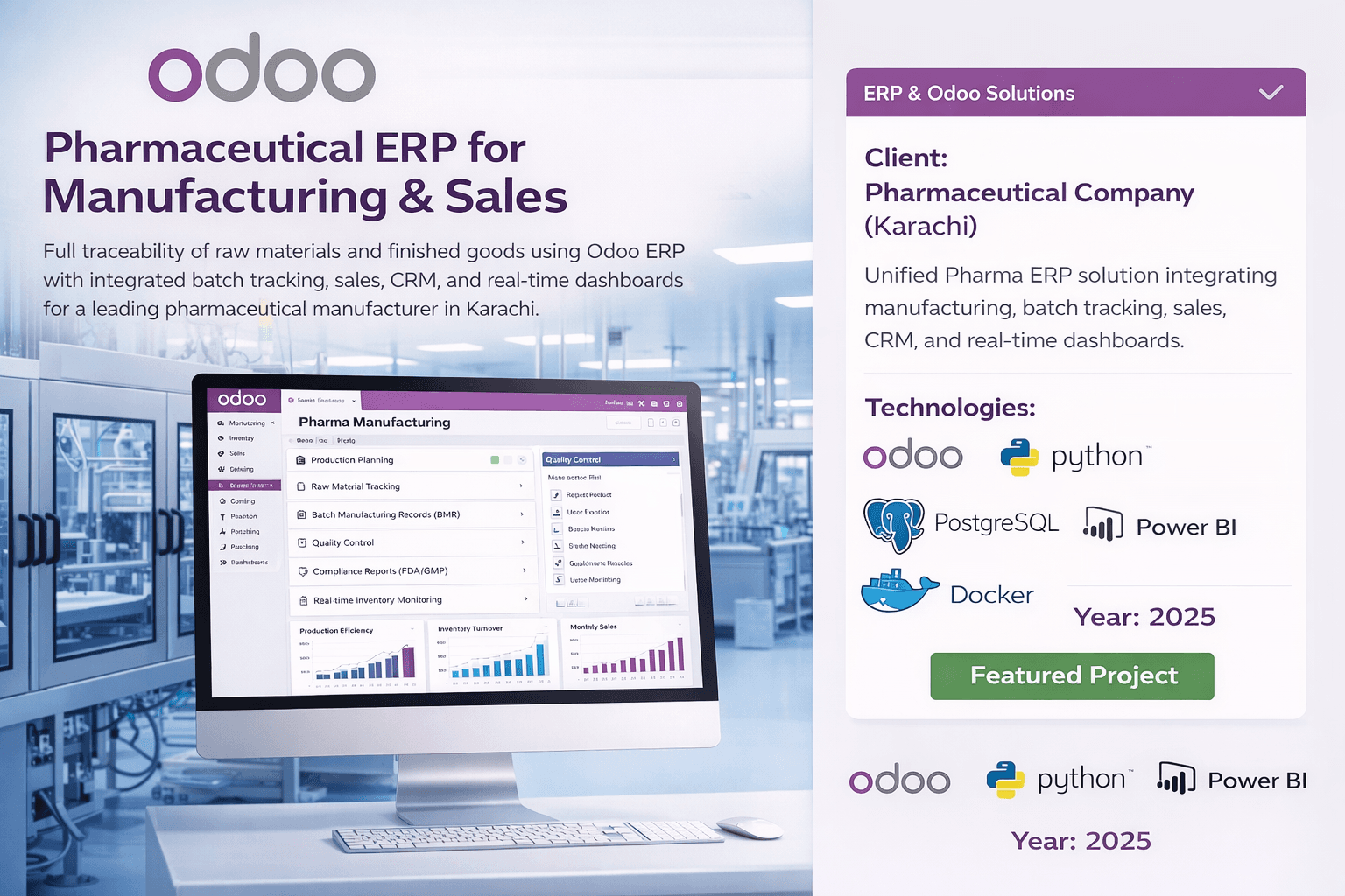 Pharmaceutical ERP for Manufacturing & Sales